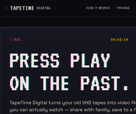 TapeTime Digital screenshot